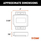 CURT Echo Under-Dash Brake Control Using One Control Auto [51190]