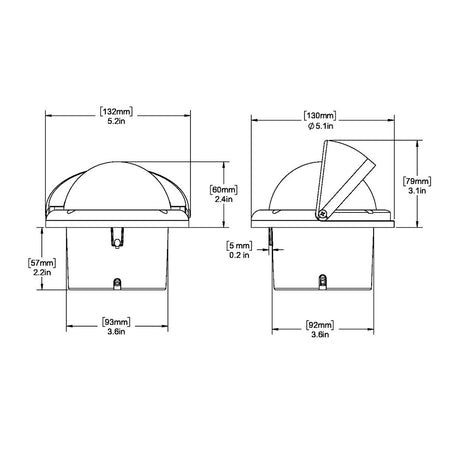 Ritchie HF-742 Helmsman Compass - Flush Mount - Black [HF-742]