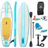 Solstice Watersports 10'6" Rambler Inflatable Stand-Up Paddleboard/Kayak 2-In-1 Kit w/Seat  Convertible Paddle - Orange [36201]