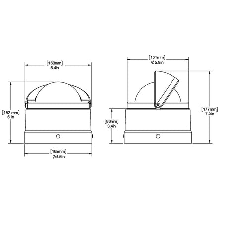 Ritchie DNW-200 Navigator Compass - Binnacle Mount - White [DNW-200]