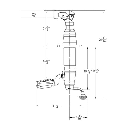 TACO Grand Slam 380XL Outrigger w/Offset Handle f/Hard Tops up to 4-1/2" Thick [GS-380XL]