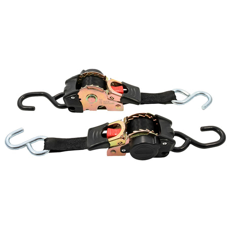 Camco Retractable Tie-Down Straps - 1" Width 6 Dual Hooks [50033]