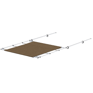 SureShade PTX Power Shade 57" Wide St Steel Toast Boat 2021026262