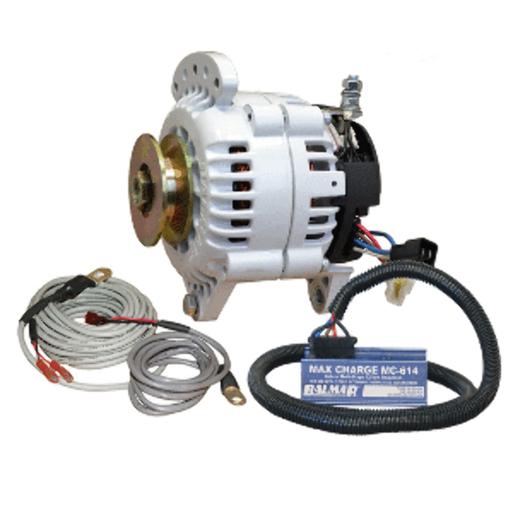 Balmar 210A 12V Alternator 4" Dual Foot Saddle Dual Vee Pulley Isolated Ground