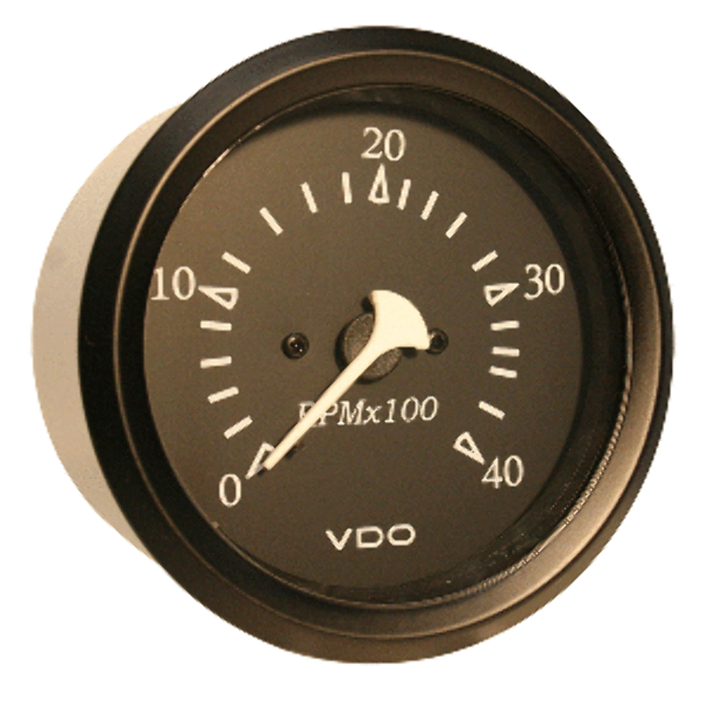 VDO SingleViu 80mm (3-1/8") Tachometer 4000 RPM Gage Boat A2C3832990030