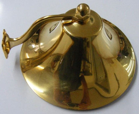 Marpac S-0809 Boat Ship's Bell Polished Brass w Bracket 8" Boat Marine