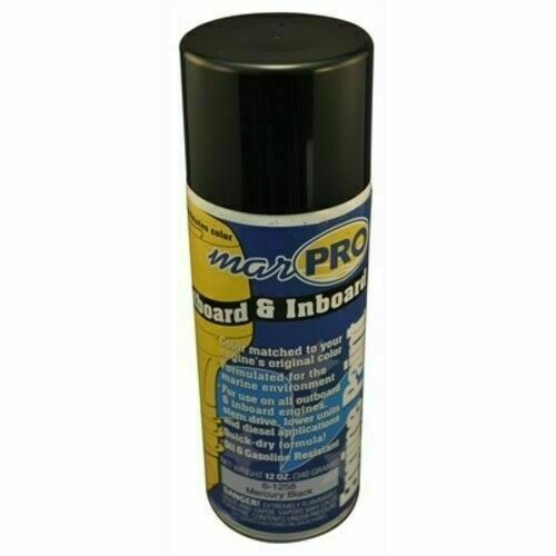 Marpro Boat Marine Inboard & Outboard Phantom Black Mercury Spray Paint 12oz