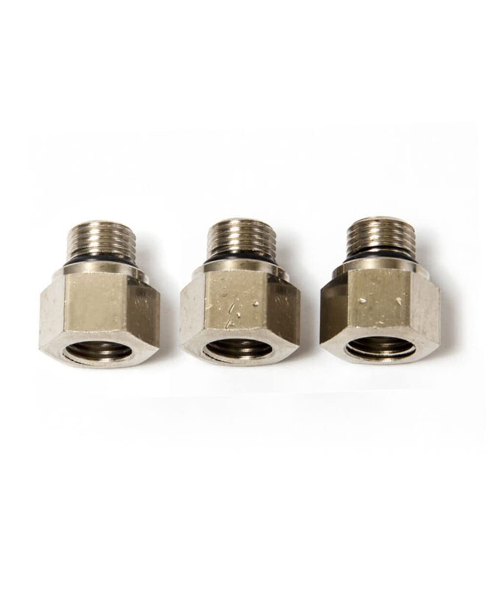 SeaStar HF6012 Hydraulic ORB Fitting to 1/4" NPT Kit 3-Pack Teleflex Marine