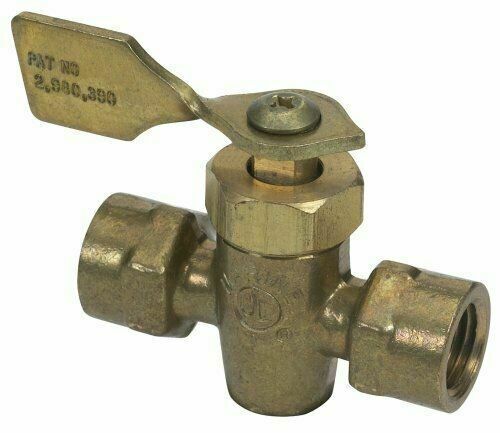 Moeller Fuel Tank Shut-Off Valve (1/4" FNPT, Female/Male, Brass)