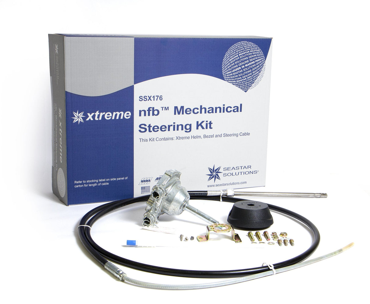 Dometic SeaStar Xtreme NFB (No Feedback) Steering Kit with Single Cable, SSX17614, 14ft.