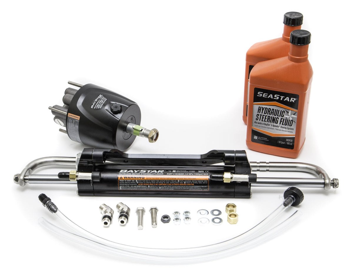 SeaStar HK4500A-3 BayStar Plus (No Hose) Hydraulic Outboard Steering Kit